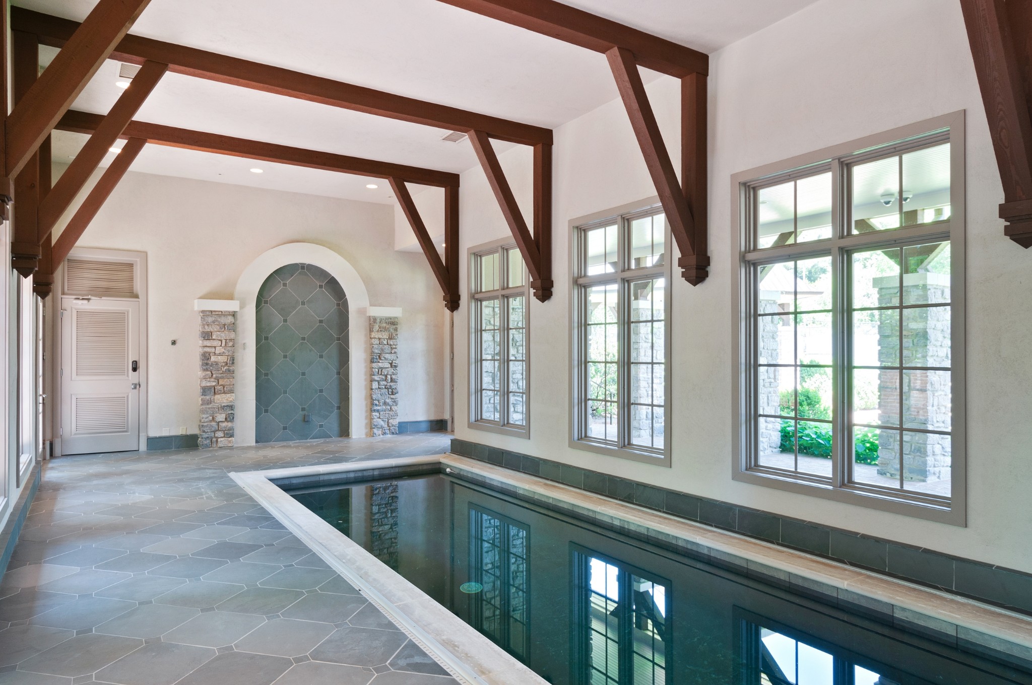 4816 Post Road Nashville, TN 37205 - Photo 39 of 54 a view of hall with wooden floor and a large window