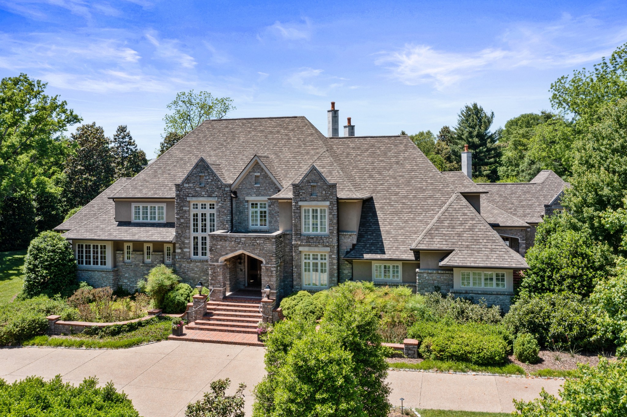 4816 Post Road Nashville, TN 37205 - Photo 49 of 54 a front view of a house with a yard