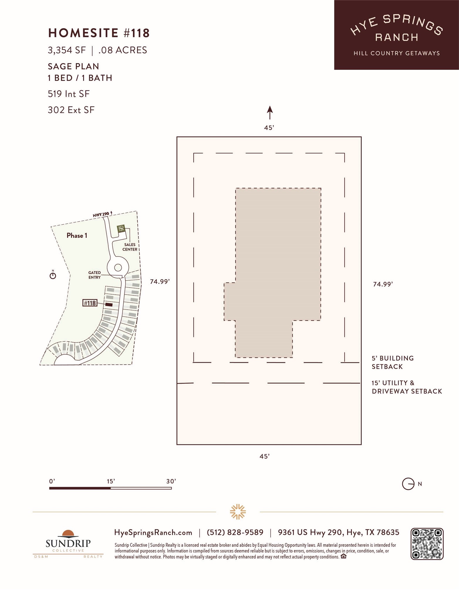 210 Hye Springs Road, Unit 118 Hye, TX 78635 - Photo 1 of 8 Lot 118 at Hye Springs Ranch featuring the thoughtfully designed Sage Plan with efficient site layout, proximity to the gated entrance, and community amenities.