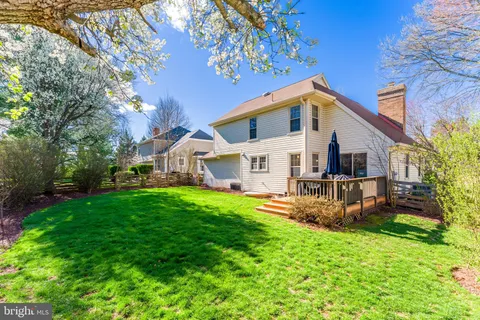 a garden view with a sitting space