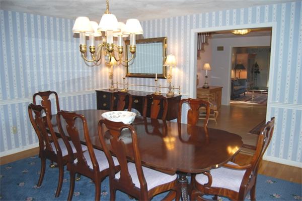237 East Emerson Road Lexington, MA 02420 - Photo 6 of 22 a view of a dining room with furniture and chandelier