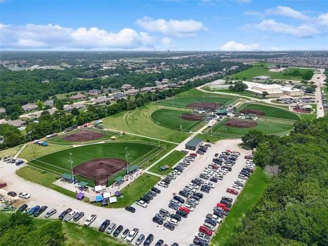 an aerial view of a city