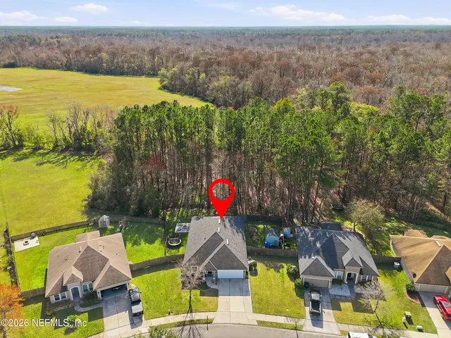 a view of an outdoor space and mountain view