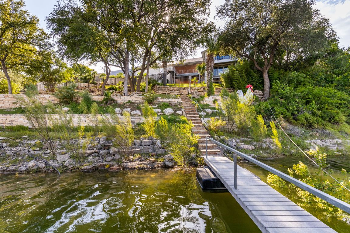 805 Brooks Hollow Road Lakeway, TX 78734 - Photo 33 of 38 a view of swimming pool from a balcony