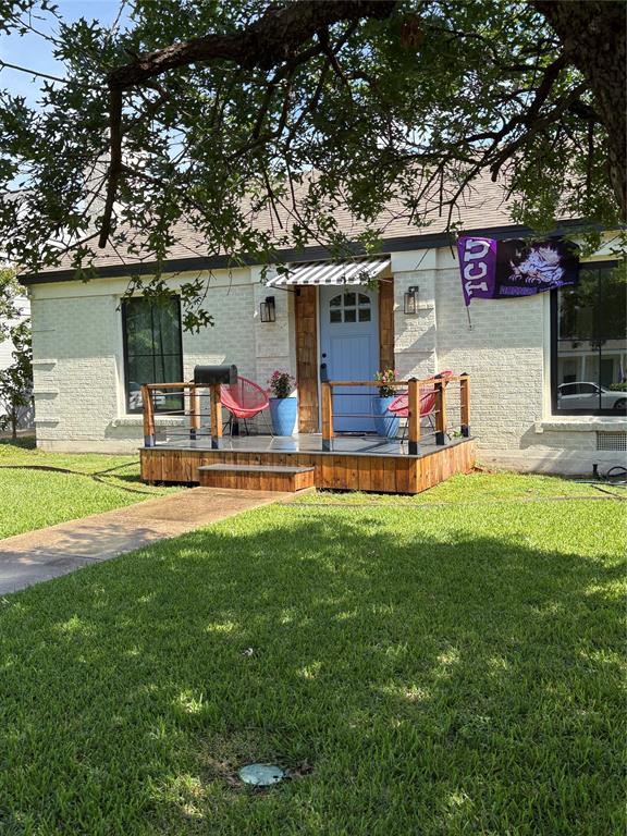 3600 Westcliff Road South Fort Worth, TX 76109 - Photo 3 of 38 a view of a house with a backyard porch and sitting area