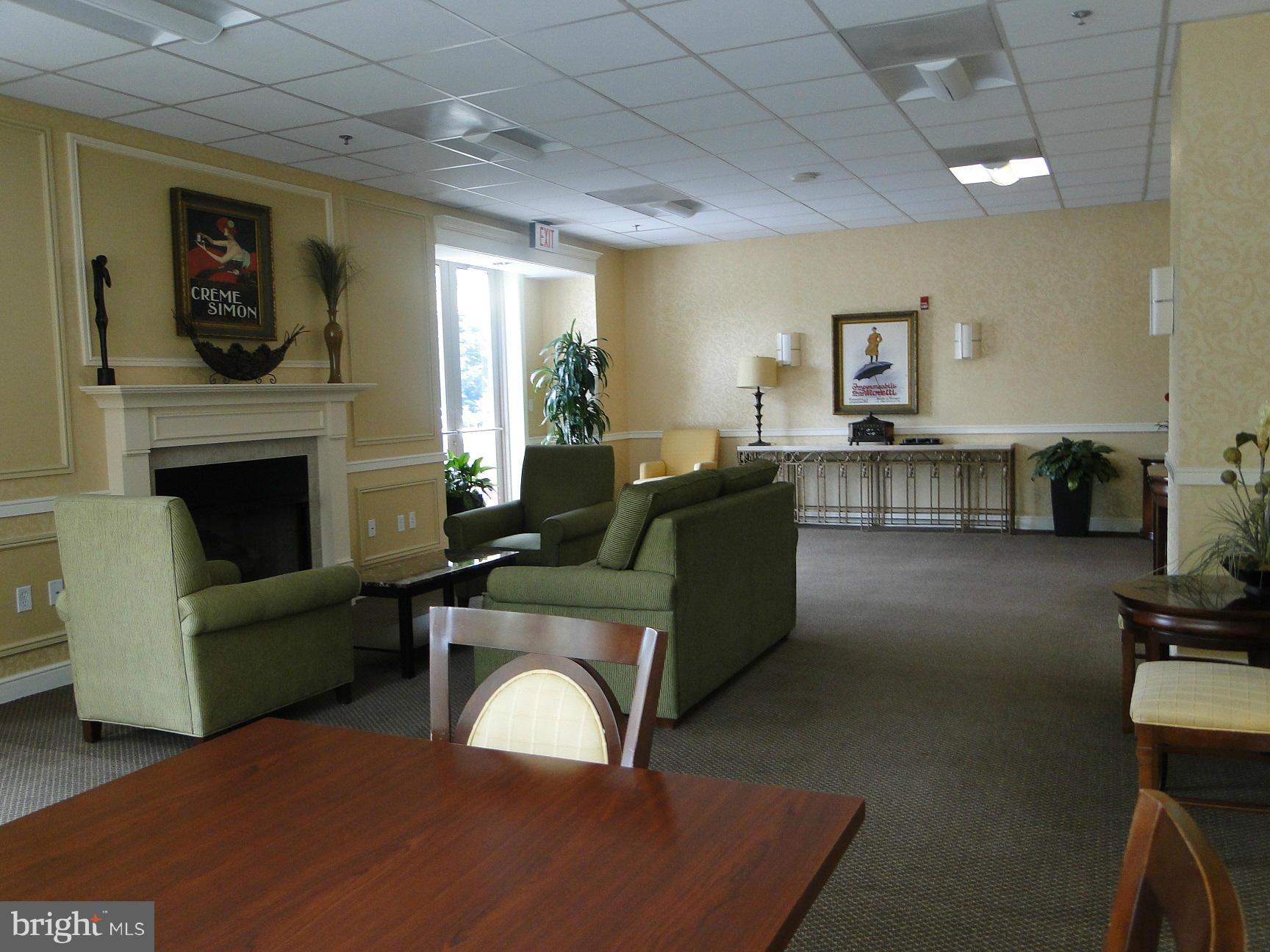 2726 Gallows Road, Unit 611 Vienna, VA 22180 - Photo 24 of 29 a living room with furniture and a fireplace