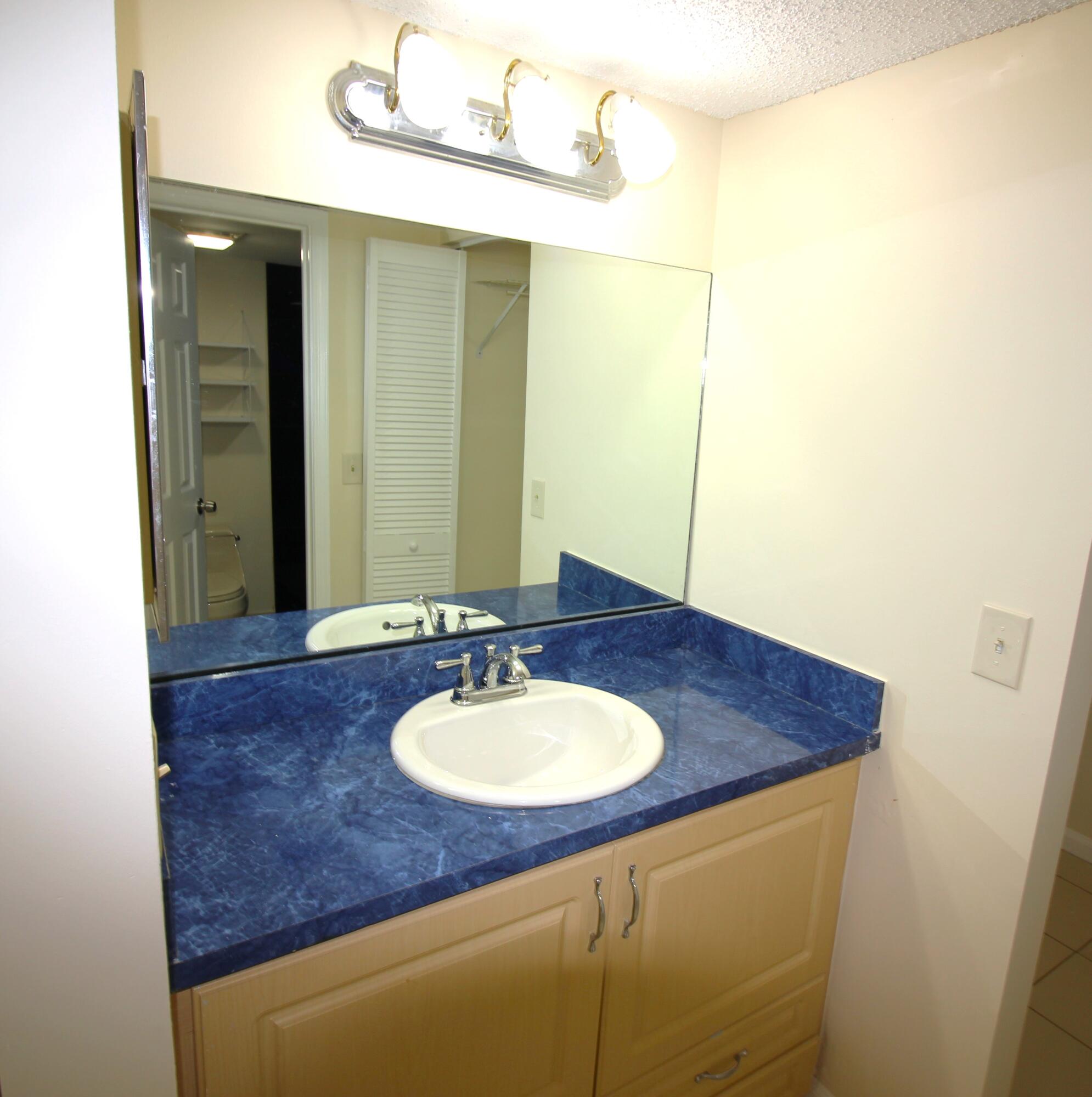 320 Olivewood Place, Unit O115 Boca Raton, FL 33431 - Photo 24 of 56 a bathroom with a sink and a mirror