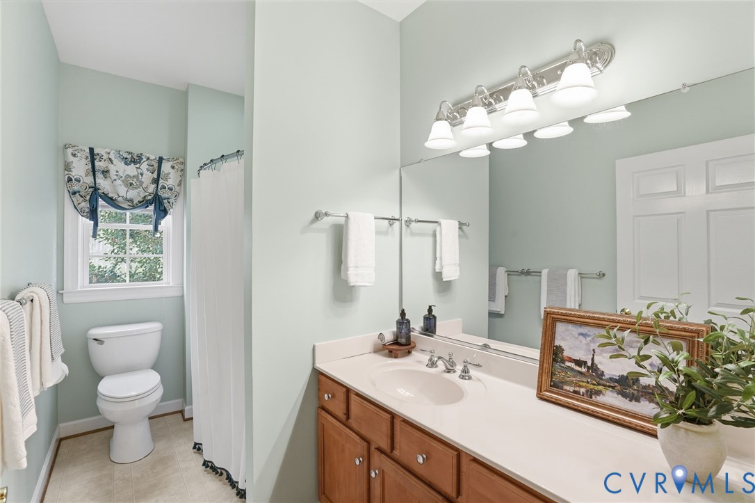14430 Overlook Ridge Lane Beaverdam, VA 23015 - Photo 44 of 71 a bathroom with a toilet sink and mirror