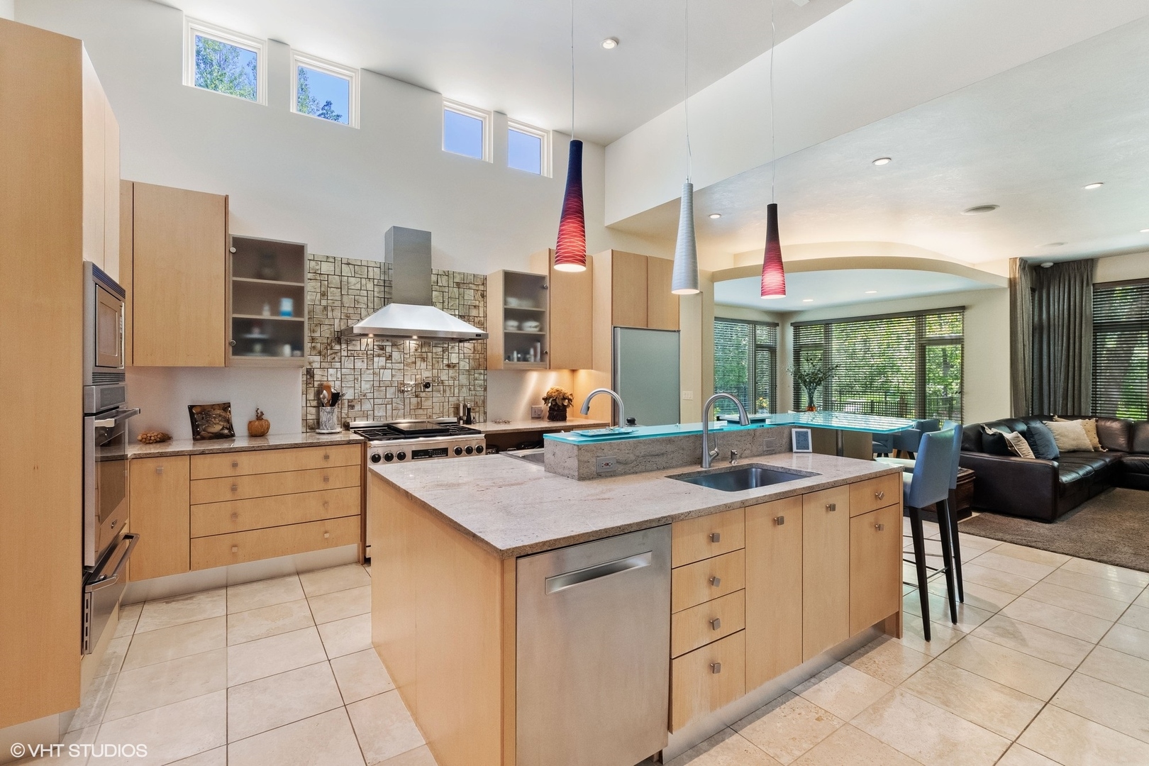 1632 Saunders Road Riverwoods, IL 60015 - Photo 16 of 38 a kitchen with a sink stove and cabinets