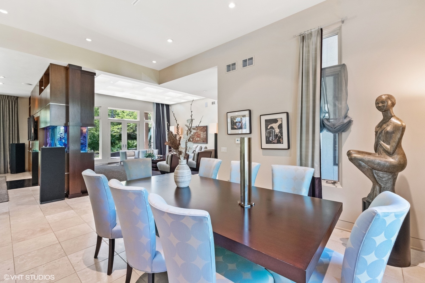 1632 Saunders Road Riverwoods, IL 60015 - Photo 10 of 38 a view of a dining room with furniture and wooden floor