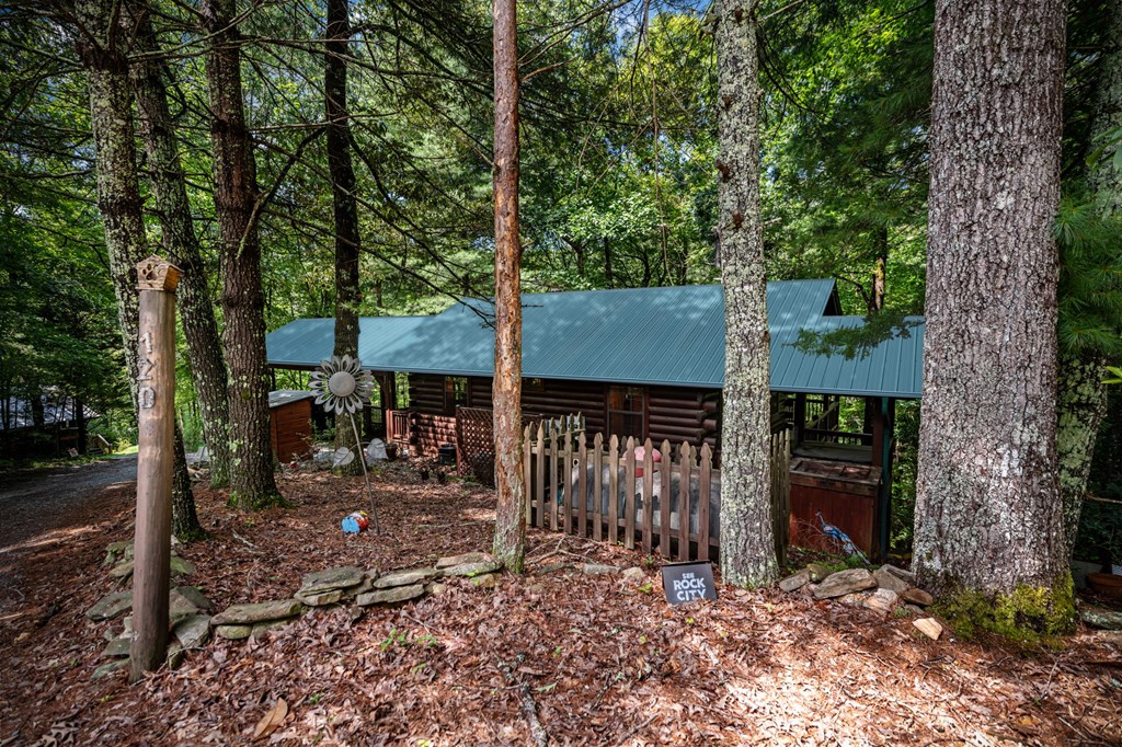 120 Tomahawk Blue Ridge Blue Ridge, GA 30513 - Photo 5 of 56 a view of a house with backyard and sitting area