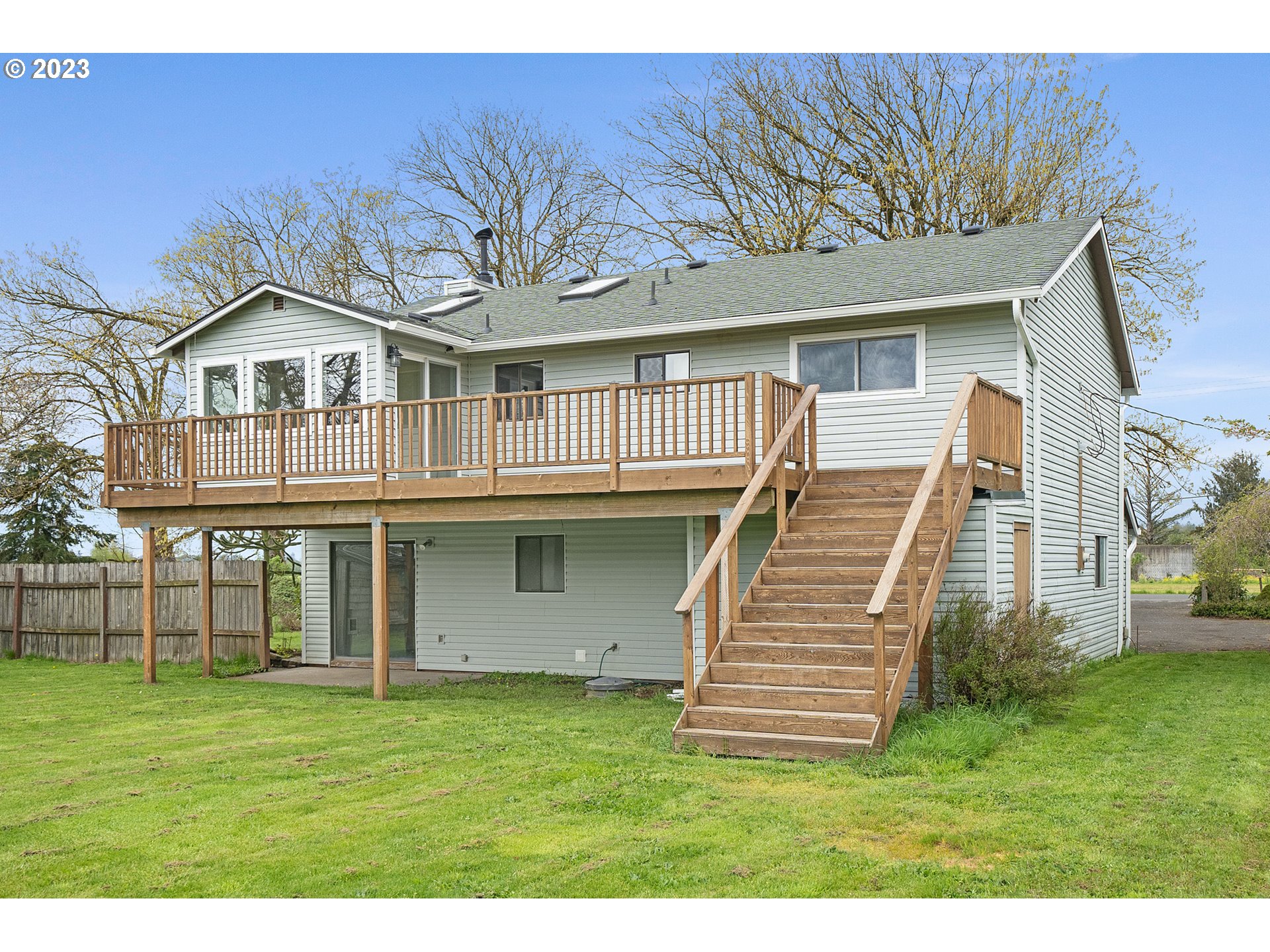 8025 Long Prairie Road Tillamook, OR 97141 - Photo 33 of 41 a front view of a house with a garden