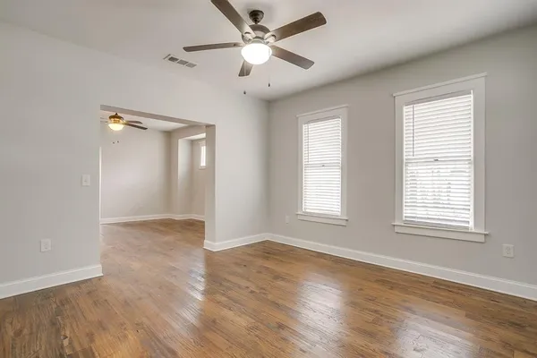 wooden floor in an empty room