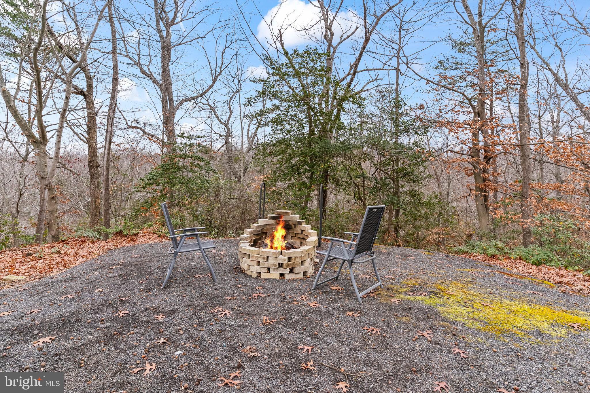 285 Red Cloud Road Lusby, MD 20657 - Photo 24 of 39 Cozy fire pit surrounded by nature's embrace.