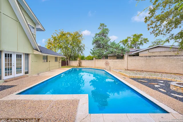 swimming pool with an outdoor space