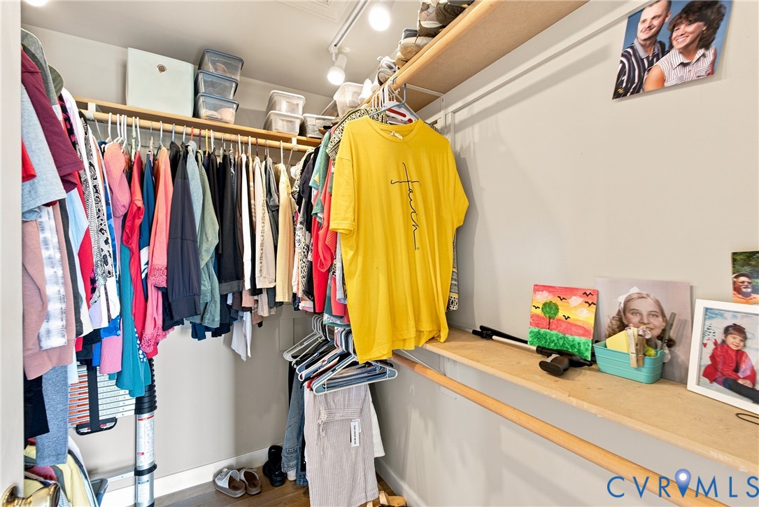 197 Goshen Road Cumberland, VA 23040 - Photo 32 of 70 Walk-in closet featuring track lighting, multiple