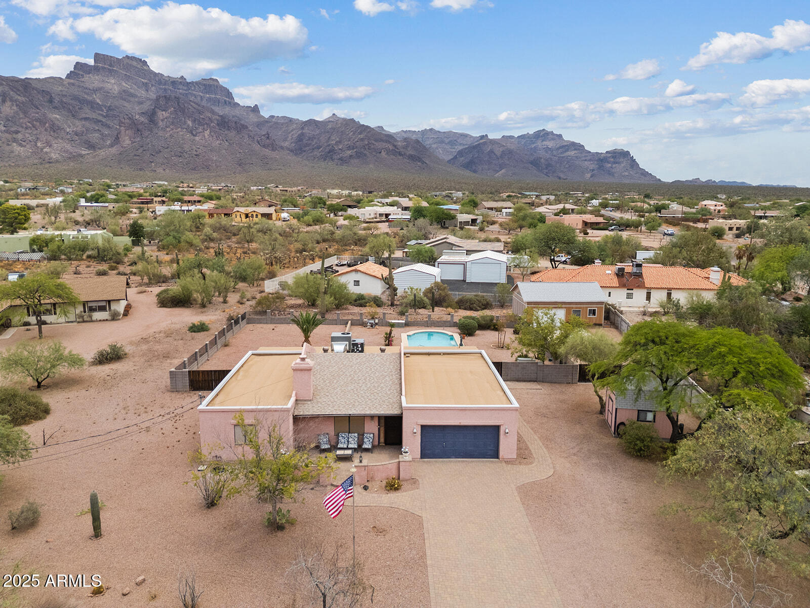 a picture of city view with lots of trees