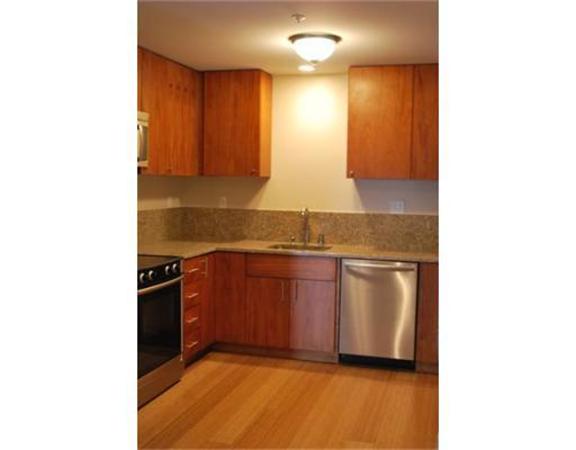 16 Miner Street, Unit 607 Boston, MA 02215 - Photo 7 of 10 a kitchen with stainless steel appliances granite countertop a sink and a stove