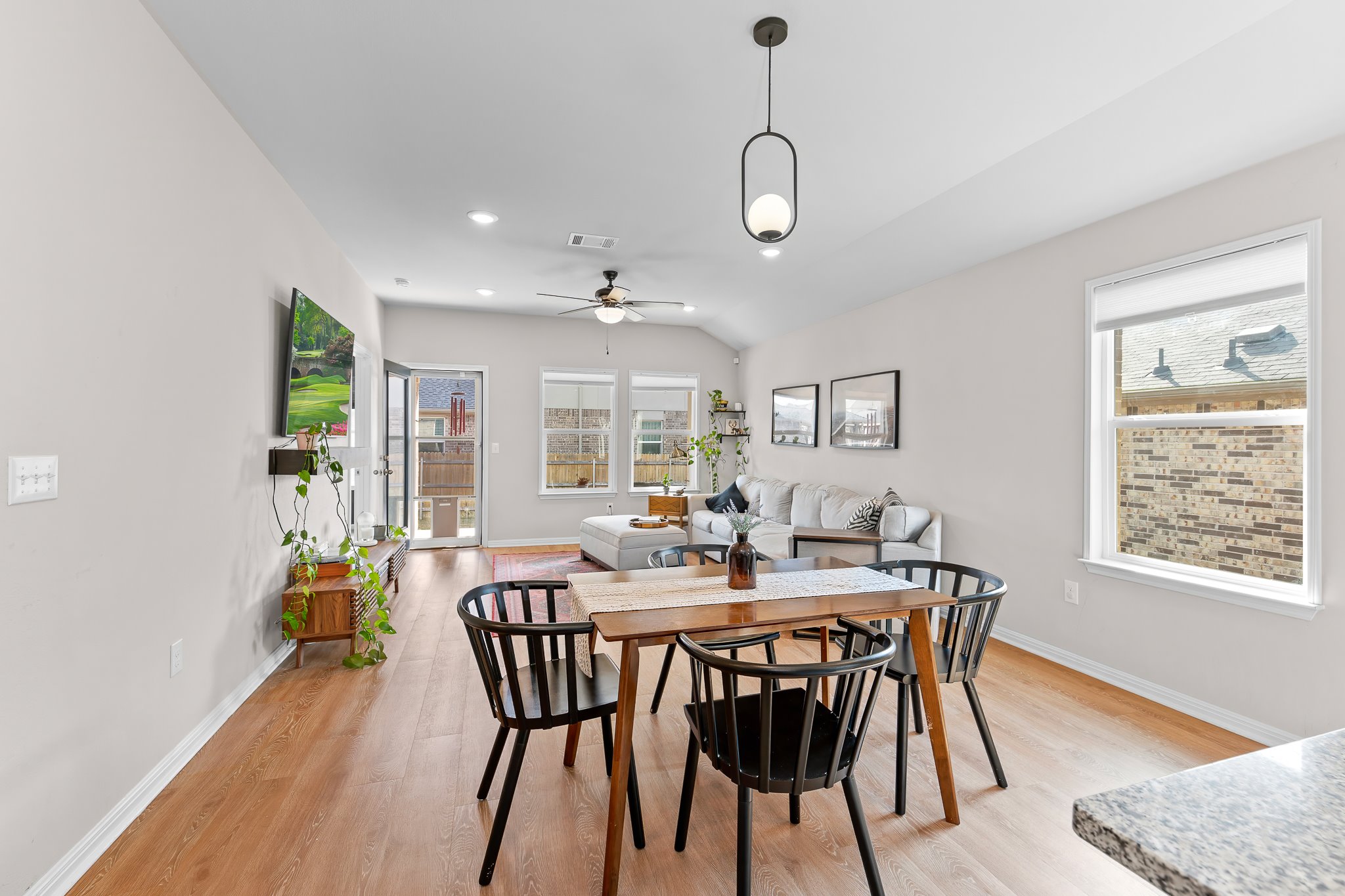 213 Mais Drive Georgetown, TX 78626 - Photo 13 of 39 a view of a dining room with furniture and wooden floor