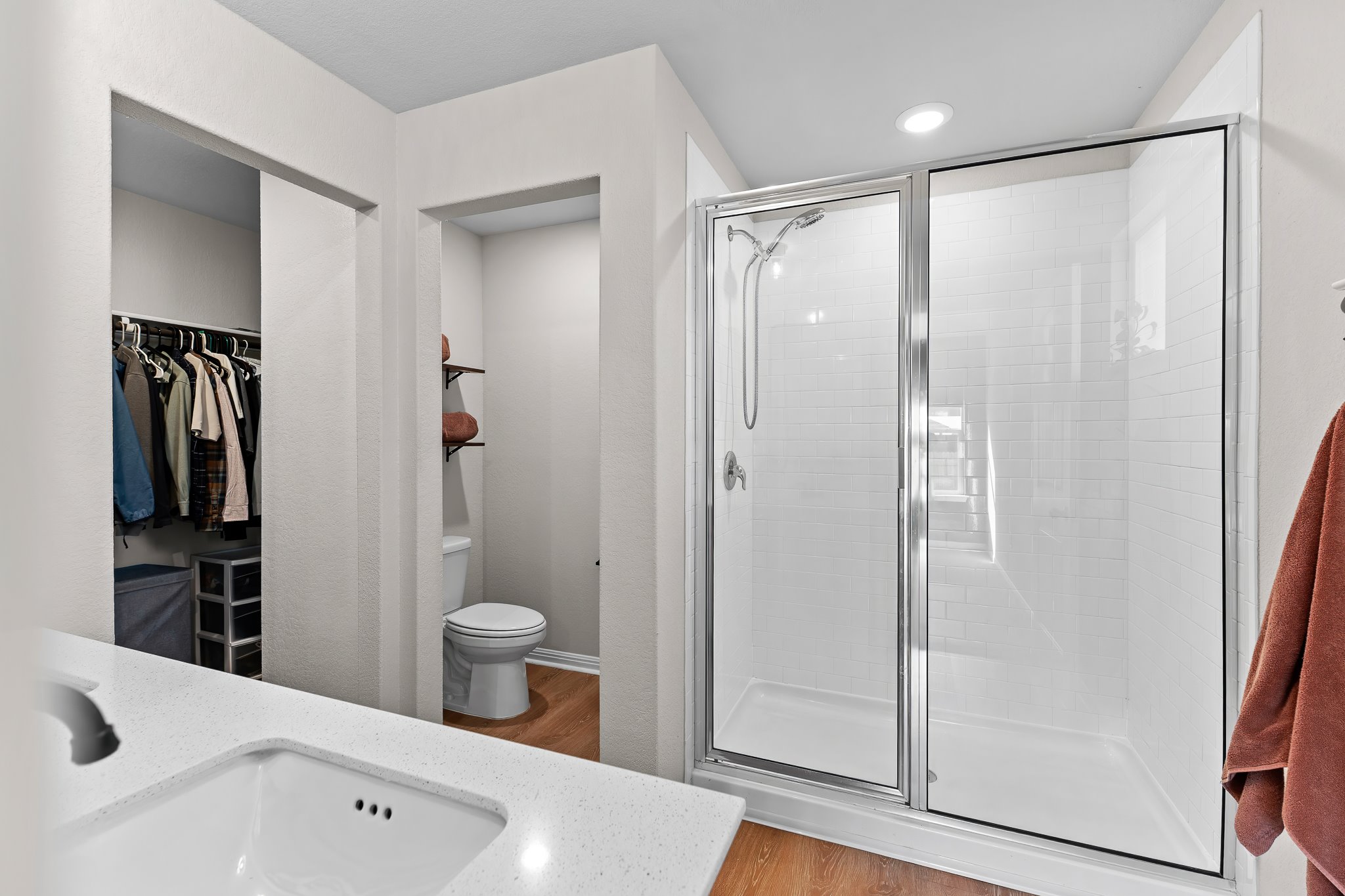 213 Mais Drive Georgetown, TX 78626 - Photo 27 of 39 a bathroom with a shower and a sink