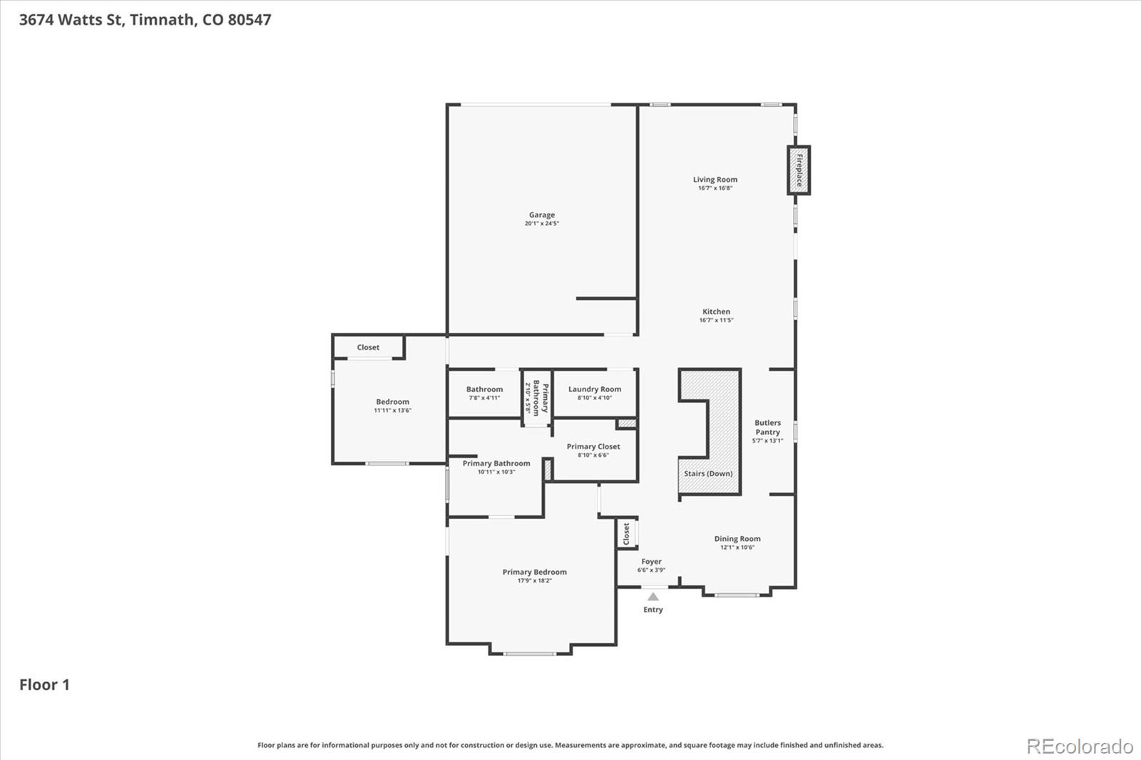 3674 Watts Street Timnath, CO 80547 - Photo 50 of 50 a picture of a floor plan