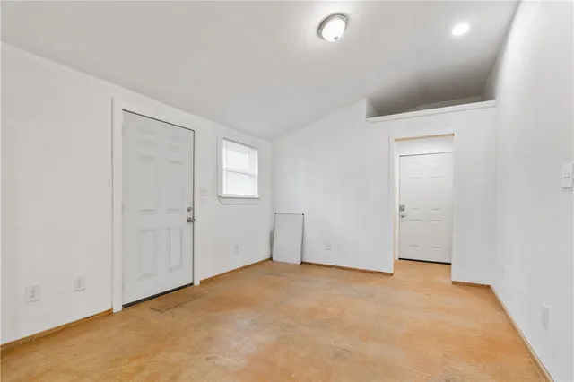 a view of an empty room