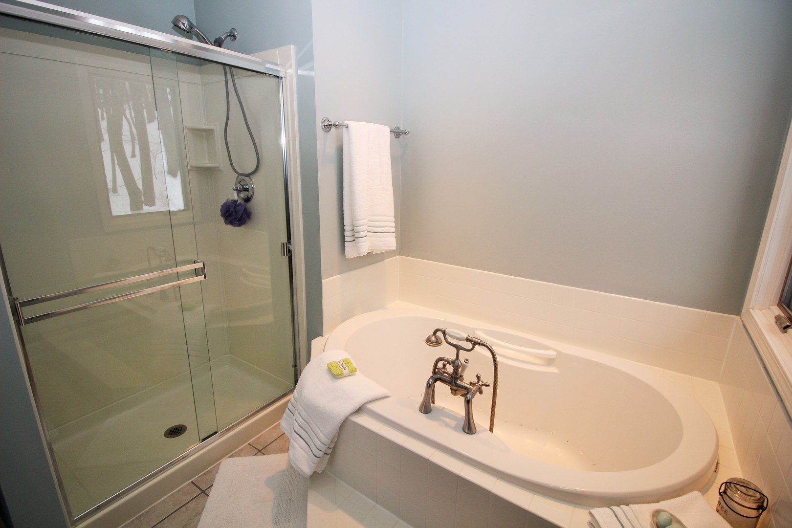 178 Stonegate Road Trout Valley, IL 60013 - Photo 15 of 24 a bathroom with a tub and a shower
