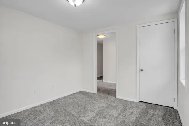 a view of an empty room