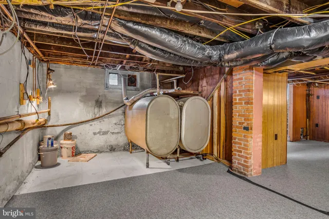 a view of storage and utility room