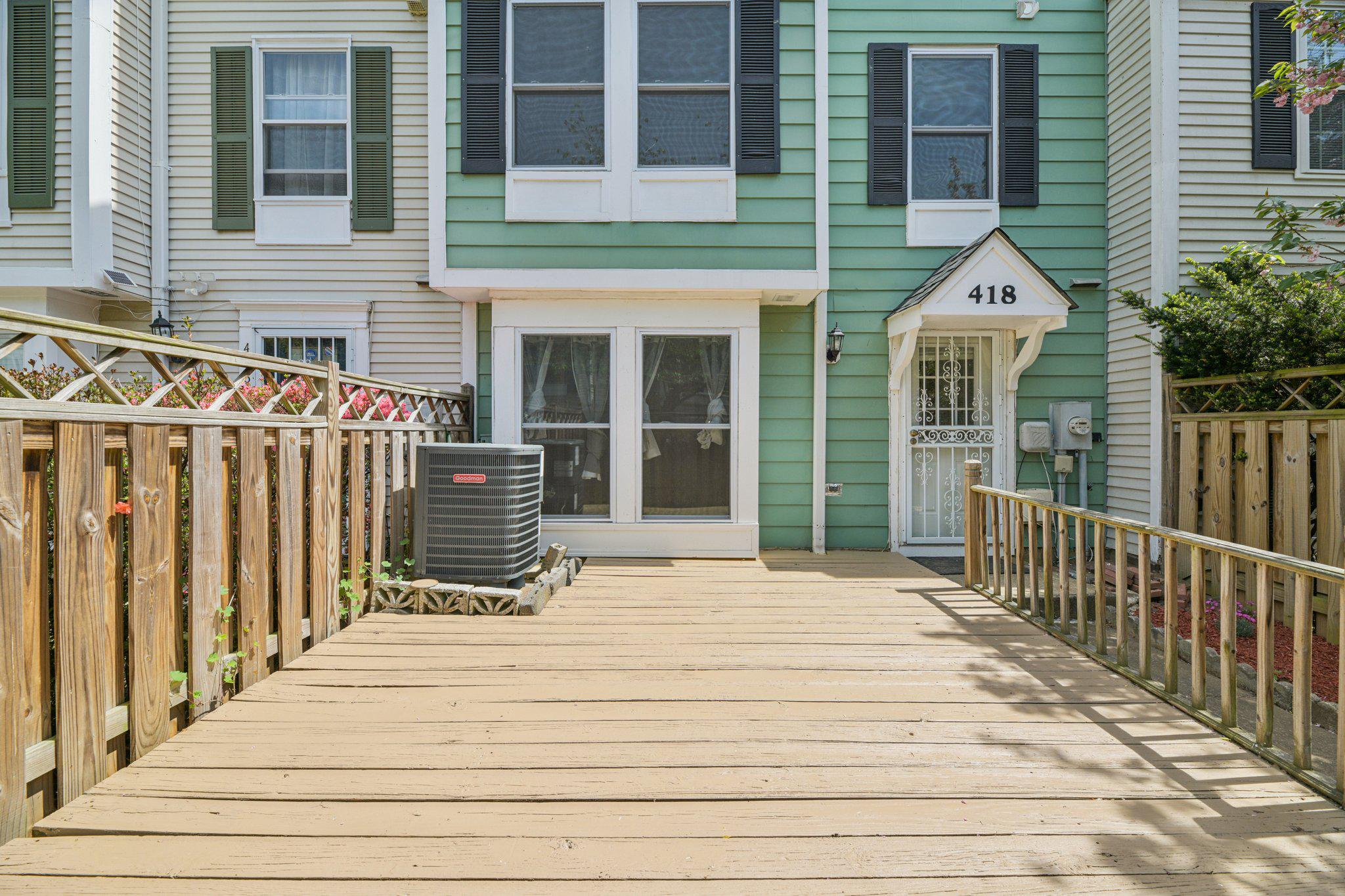 418 Legato Terrace Silver Spring, MD 20901 - Photo 22 of 23 Front Deck - Freshly Painted