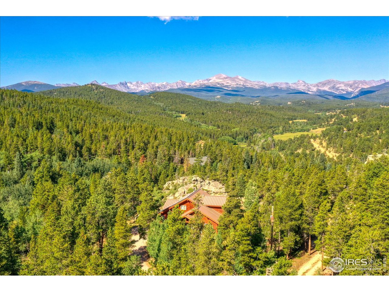 400 Rock Lake Road Ward, CO 80481 - Photo 7 of 40 Facing west - the view of the Indian Peaks is incredible! Views of the peaks from the deck and upstairs windows, as well.