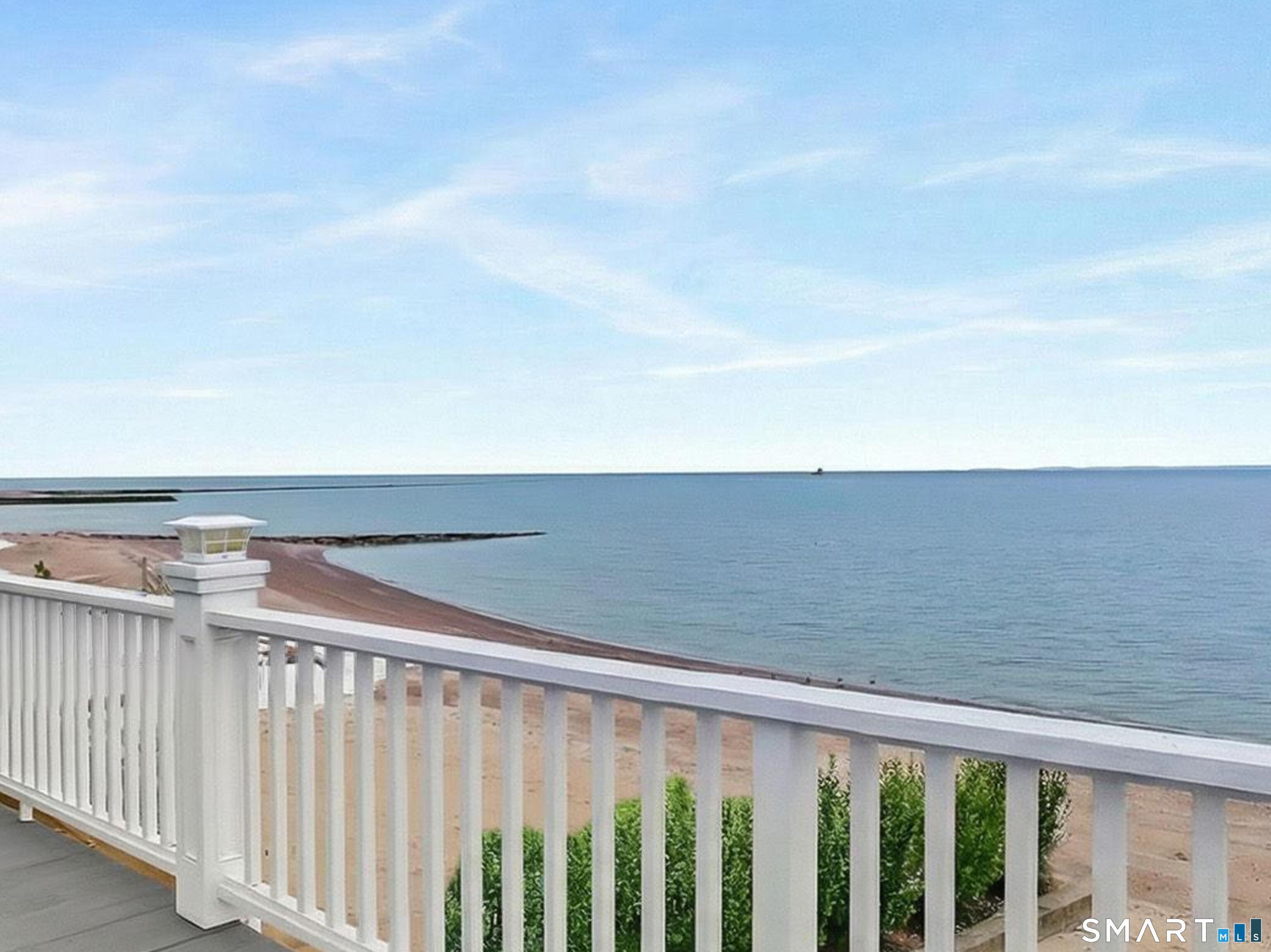 1149 Fairfield Beach Road Fairfield, CT 06824 - Photo 21 of 40 Beautiful views from the Primary bedroom terrace over looking Sandy beach and water views