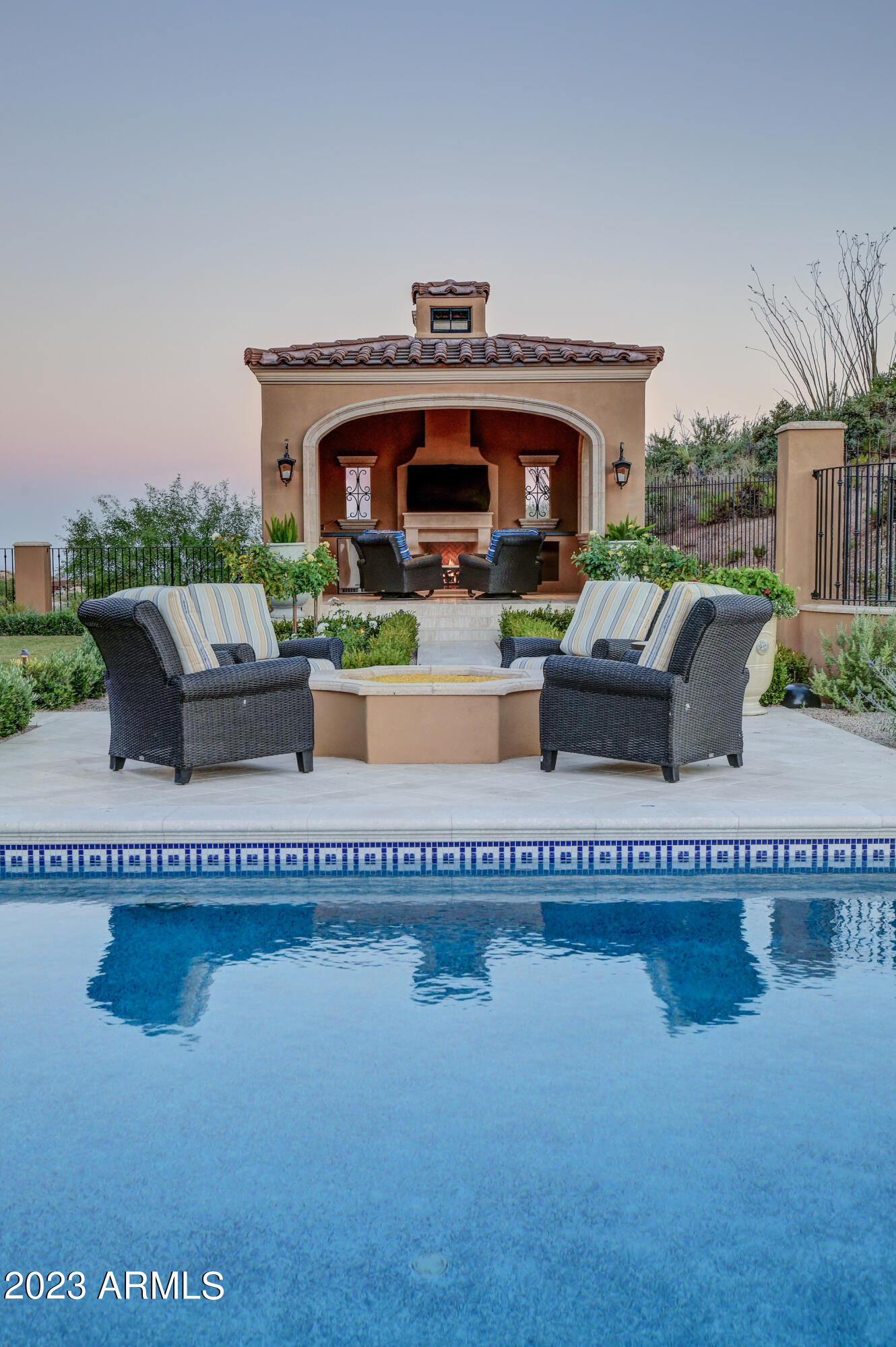 11179 East Honda Bow Road Scottsdale, AZ 85262 - Photo 60 of 76 Ramada and Firepit Setting