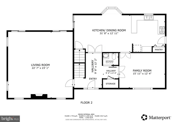 a picture of a floor plan