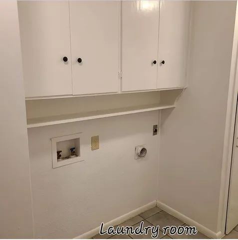 a close view of utility room