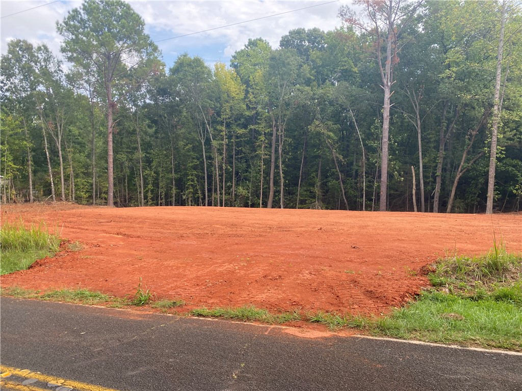 714 Carl Baker Road Starr, SC 29684 - Photo 1 of 5 A cleared building site is ready for construction against a backdrop of mature trees.