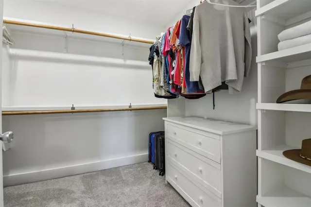 a view of a walk in closet