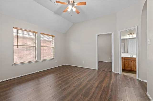 a view of a backyard with a garden and stairs