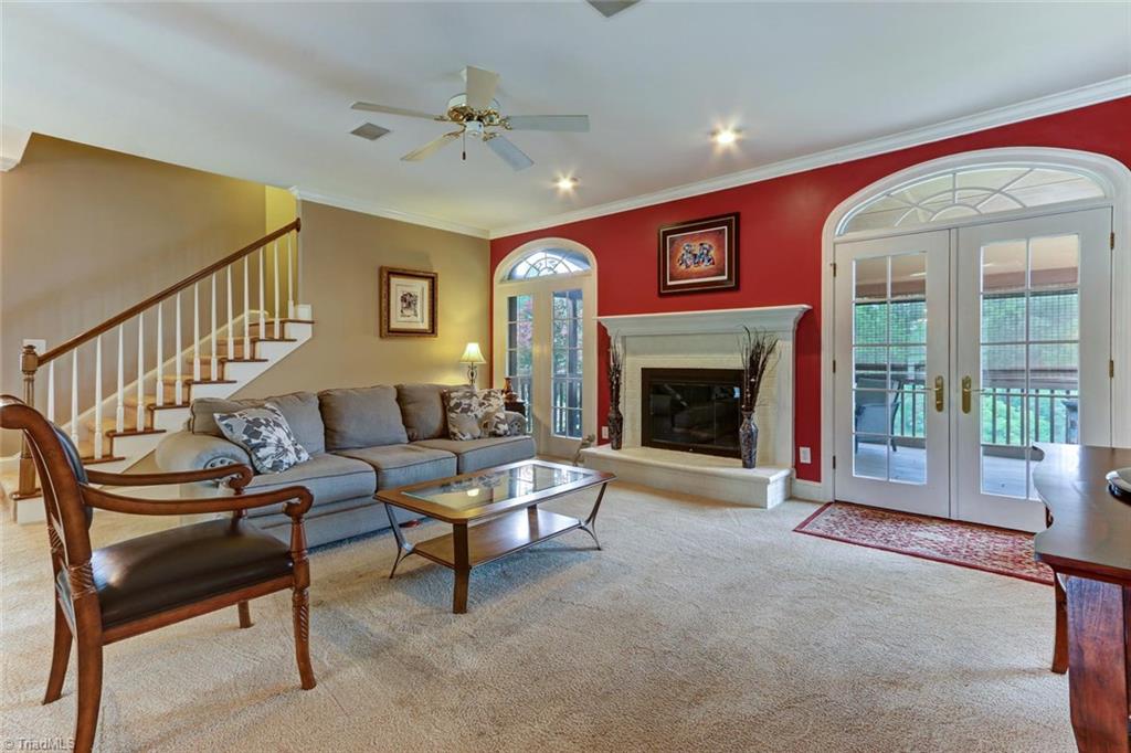 5203 Red Fox Drive Oak Ridge, NC 27310 - Photo 8 of 30 In this "great" room, you can entertain to your heart's desire or just lounge around with family and friends.