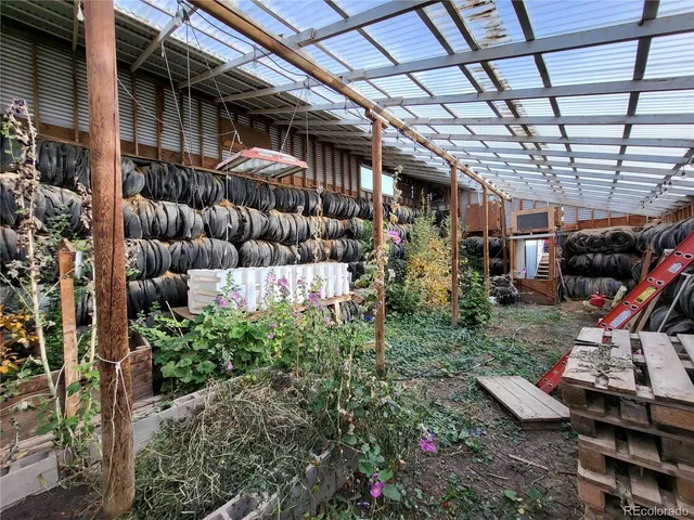 a backyard of a house