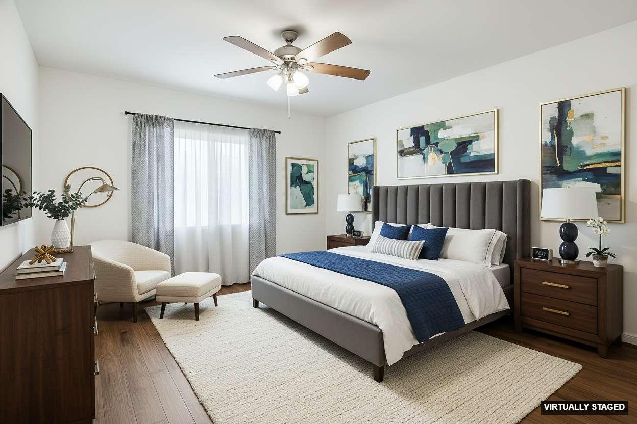 2846 Edgar Avenue Sanger, CA 93657 - Photo 10 of 25 a bedroom with a bed a couch and dresser