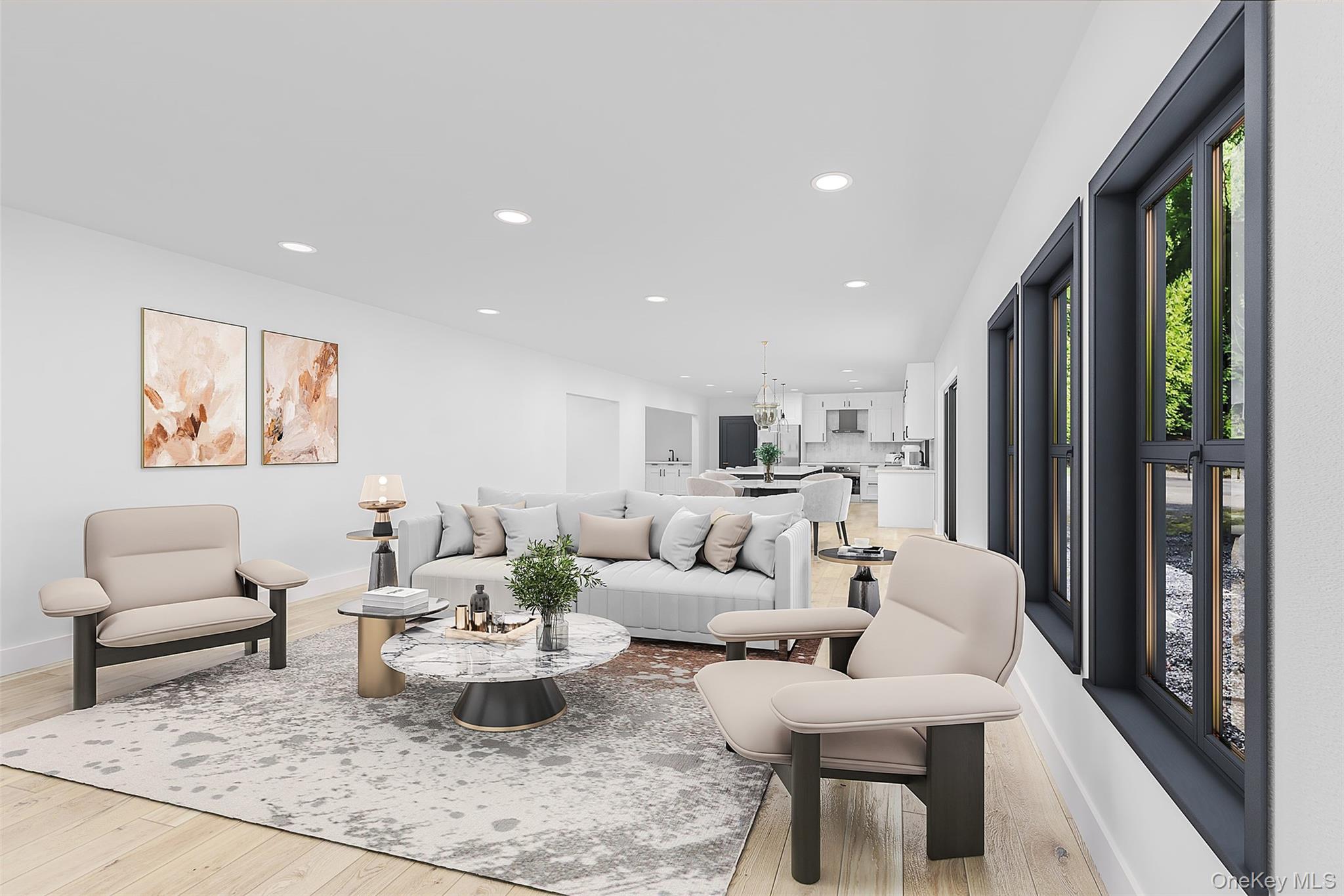 1247 Stony Brook Road Lake Grove, NY 11755 - Photo 2 of 8 a living room with furniture and a large window