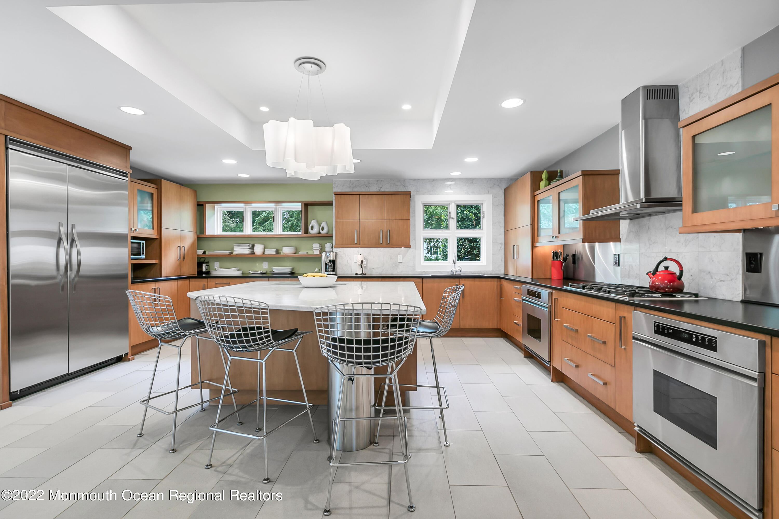 16 Edgewood Road Rumson, NJ 07760 - Photo 3 of 41 Center island w/marble countertops