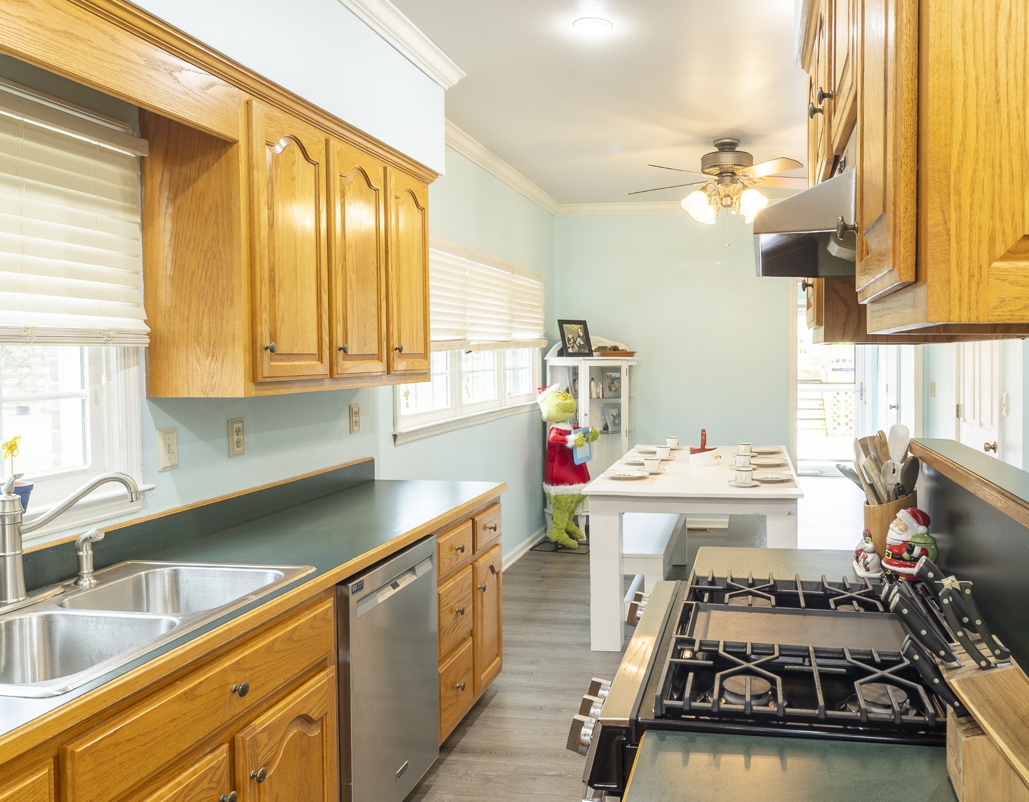 1910 Cedar Creek Road Vanleer, TN 37181 - Photo 13 of 44 a kitchen with a sink a stove and cabinets