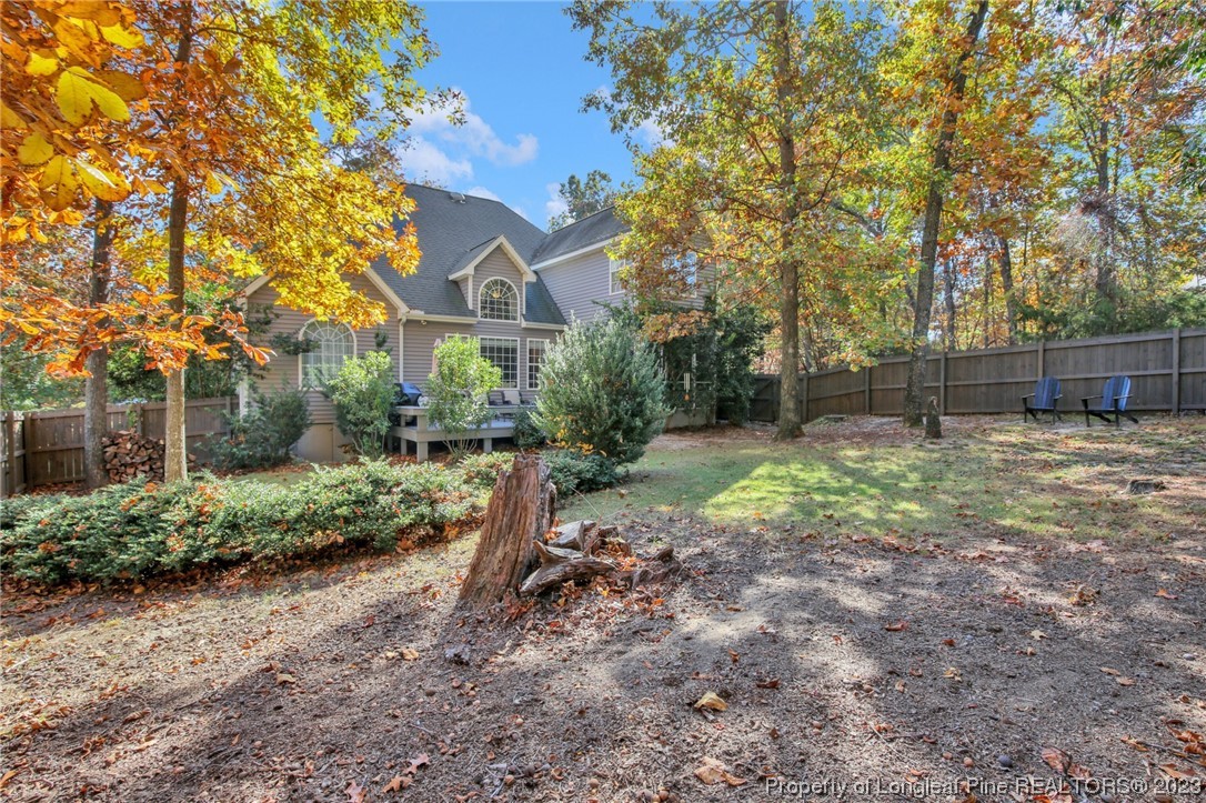 1145 Burning Tree Road Pinehurst, NC 28374 - Photo 39 of 45 a view of a yard with plants and trees