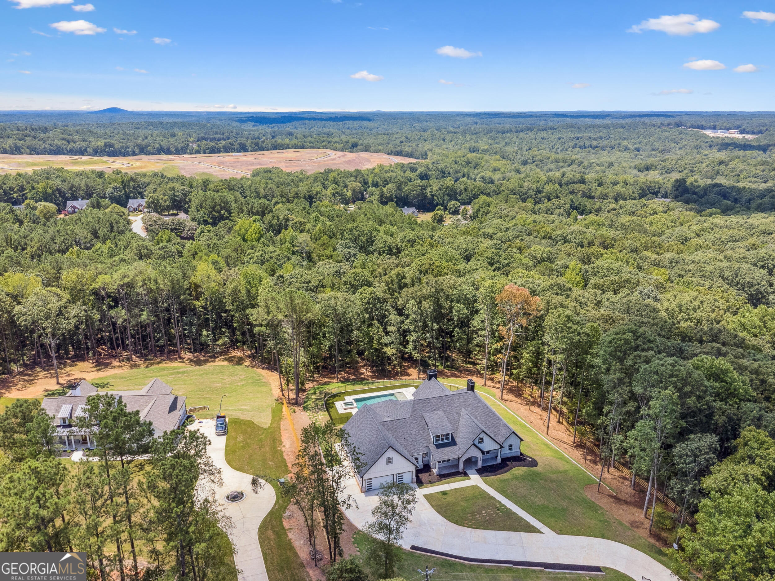 1622 Double Springs Monroe, GA 30656 - Photo 40 of 44 an aerial view of residential houses with outdoor space and river