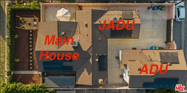 a view of outdoor space with seating area