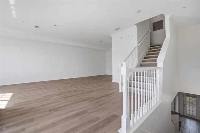 wooden floor in an empty room