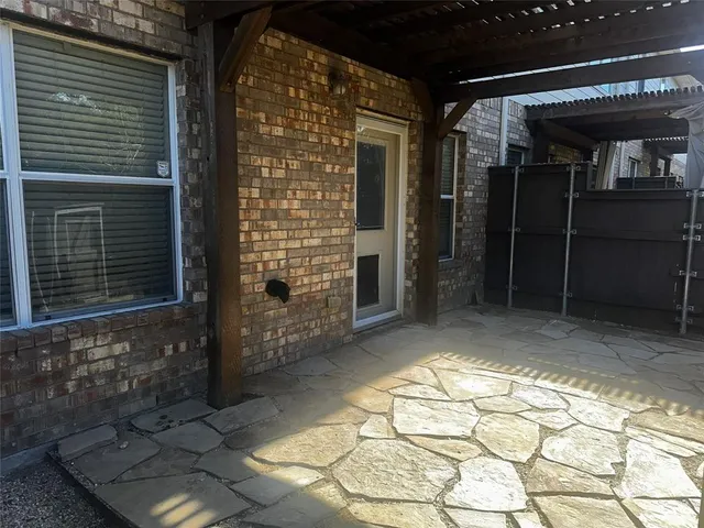 a view of a door of the house