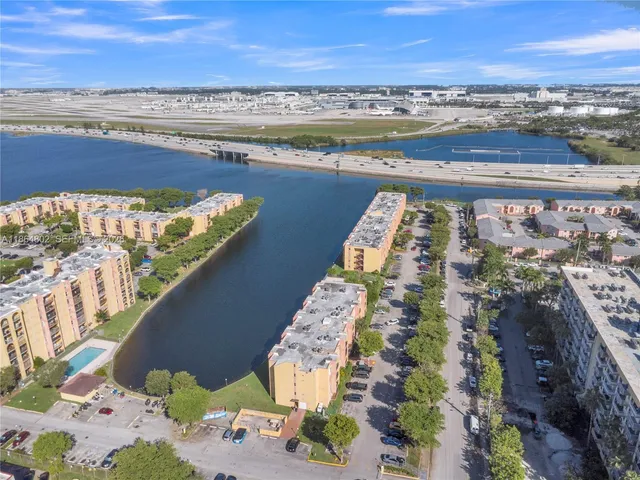 a view of a city and an ocean view